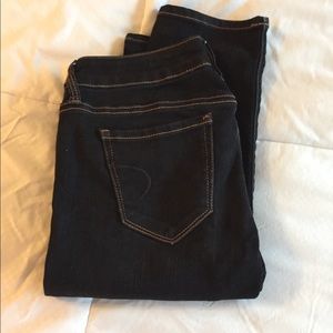 American eagle dark wash skinny jeans 4
